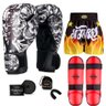 Kit Boxe Muay Thai Fheras Top Caveira Branca (03003539) - 7