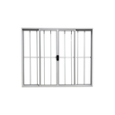 Ver imagem 2 de Vitrô 4 Folhas de Correr Aluminio Branco com Grade 1,00x1,50