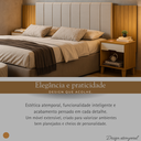 Ver imagem 6 de Cabeceira Box Elena Ajustável Casal/quen Estofado com Mesa de Cabeceira