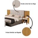 Ver imagem 4 de Cabeceira Box Elena Ajustável Casal/quen Estofado com Mesa de Cabeceira