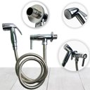 Ver imagem 2 de Kit Ducha Higiênica Bidê Íntima Cromada 1/4 Volta C/registro sem Derivação Linha Abs Premium Pmx