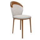Ver imagem 7 de Conjunto Sala de Jantar Mesa Talocan Oval 218cm e 6 Cadeiras Puskas Linho Bege/Nogueira - Granbelo G