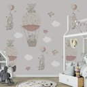 Ver imagem 3 de Papel de parede elefantinho balão rosa menina para quarto de bebê M² PP105