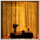 Ver imagem 3 de Cascata Cortina de Natal 780 Led Luz Amarela 8 Funções 5x3m 220v