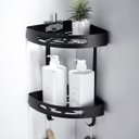 Ver imagem 7 de Suporte de Canto Banheiro 2 Prateleiras Box Organizador Shampoo Condicionador Sabonete Decoraçao Mul