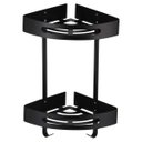Ver imagem 2 de Suporte de Canto Banheiro 2 Prateleiras Box Organizador Shampoo Condicionador Sabonete Decoraçao Mul