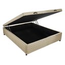 Ver imagem 2 de Base Box Baú Casal Horse Uno Boucle Bege 138x188