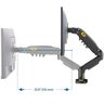 Suporte para Monitor Articulado 15 a 34 de Mesa com Pistão a Gás F80 Nb - 3