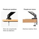 Ver imagem 7 de Suporte para Monitor Articulado 15 a 34 de Mesa com Pistão a Gás F80 Nb