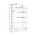 Ver imagem 4 de Armário Multiuso Florença 2 Portas com Verniz Texturizado Aramóveis