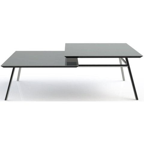 Mesa Centro Under Mdf Cinza Base Cromada 1,00 Mt (larg) - 40805