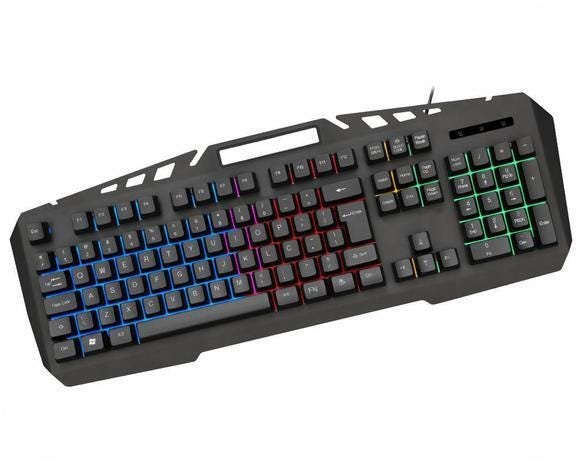 Teclado Gamer Led Spartacus Semi Mecânico Kb-a328 Usb K-mex - 2