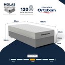 Ver imagem 4 de Cama Box com Colchão de Molas Ensacadas Ortobom One Face Plenno Superpocket Solteiro 88cm