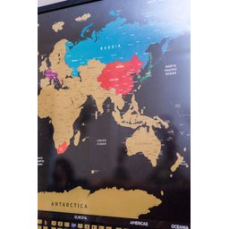 Mapa Mundi de Raspar | Unlocked | Sem moldura | 94x60 CM - 4