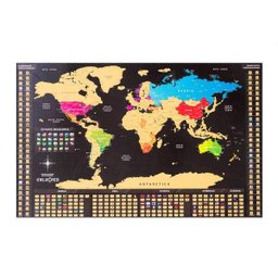 Mapa Mundi de Raspar | Unlocked | Sem moldura | 94x60 CM - 1