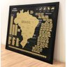 Mapa Do Brasil de Raspar | Unlocked | Com moldura | 88x66 CM - 2