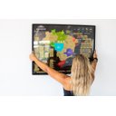 Ver imagem 2 de Mapa do Brasil de Raspar | Unlocked | com Moldura + Vidro Ar | 88x66 Cm
