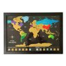Mapa Mundi de Raspar | Unlocked | Com moldura | 66x46 CM - 1