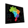Mapa Do Brasil de Raspar | Unlocked | Com moldura | 66x46 cm - 1