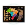 Mapa Do Brasil de Raspar | Unlocked | Com moldura | 66x46 cm - 3