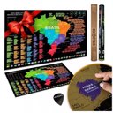 Ver imagem 4 de Mapa Do Brasil de Raspar | Unlocked | Com moldura | 100x66 cm