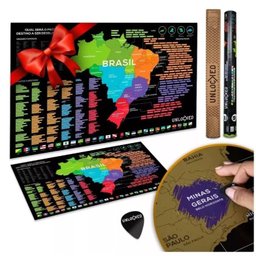 Mapa Do Brasil de Raspar | Unlocked | Com moldura | 100x66 cm - 4