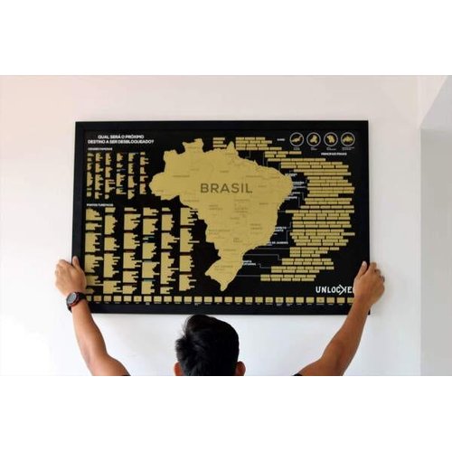 Mapa do Brasil de Raspar
