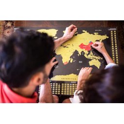 Mapa Mundi de Raspar | Unlocked | Com moldura | 100x66 CM - 2