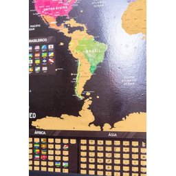 Mapa Mundi de Raspar | Unlocked | Com moldura | 100x66 CM - 6