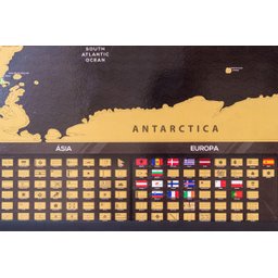 Mapa Mundi de Raspar | Unlocked | Com moldura | 100x66 CM - 8
