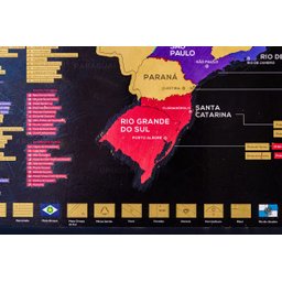 Mapa do Brasil de Raspar | Unlocked | Sem moldura | 94x60 CM - 7