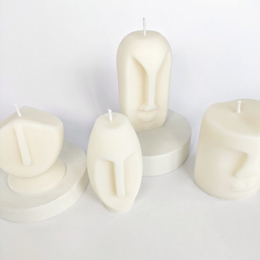 Pascoal Candle - Kit Quatro - Velas Decorativa e Aromática Ramim Aromas Sem Aroma - 2