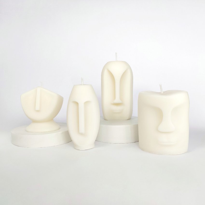 Pascoal Candle - Kit Quatro - Velas Decorativa e Aromática Ramim Aromas Sem Aroma