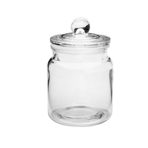 Porta Mantimento De Vidro Transparente com tampa De Vidro 1,1l Arena