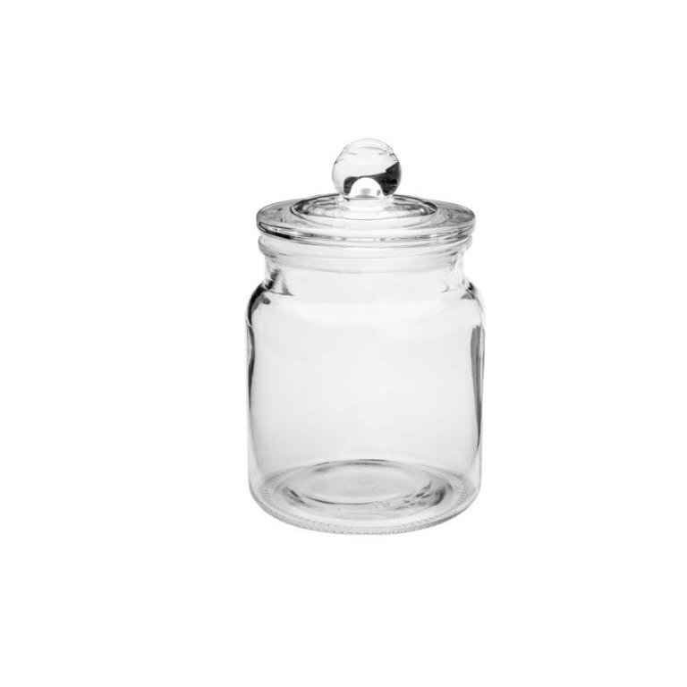 Porta Mantimento De Vidro Transparente com tampa De Vidro 1,1l Arena