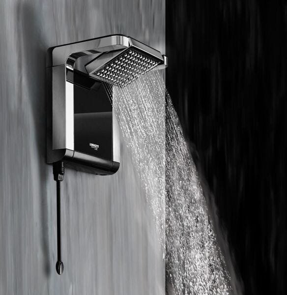 Ducha Acqua Star Ultra Preto e Cromado 5500w 127v Lorenzetti - 1