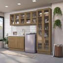 Ver imagem 1 de Lavanderia Modulada Kappesberg Celeste 4 Peças Nogueira 272cm