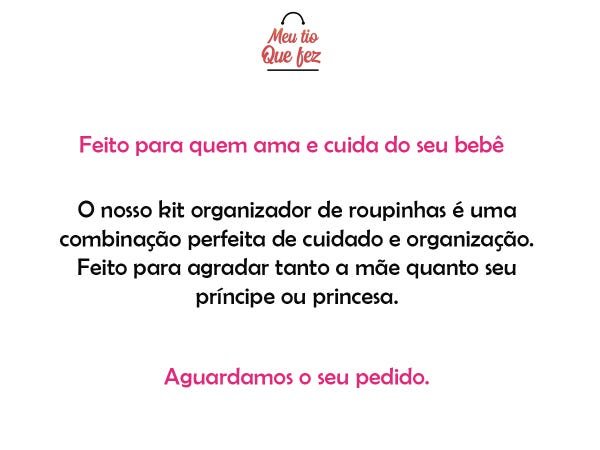 Colmeia Organizadora Gavetas Roupas Bebê 10 Nichos - Kit 10 - 6