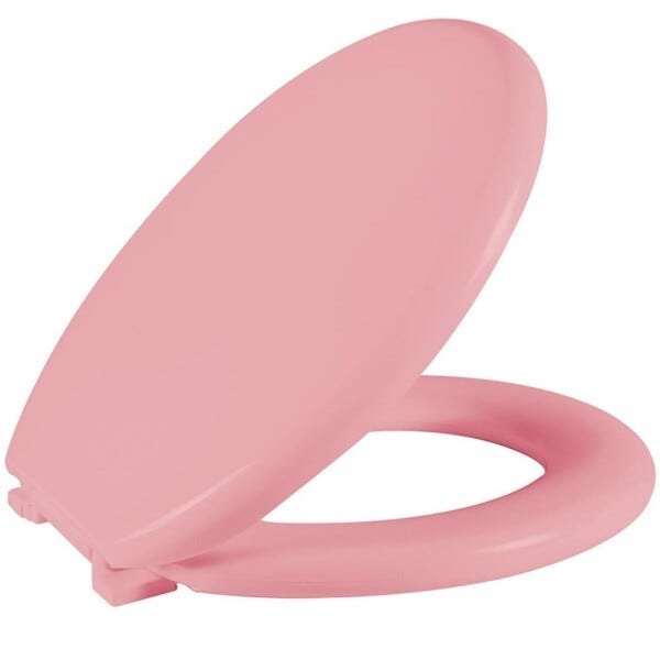 Assento Sanitário Almofadado Rosa RS1 - 1