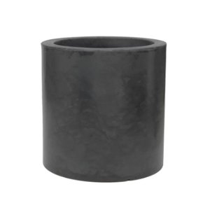 Vaso Cilindro 50 X 50 Cm Preto Vasart