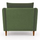 Ver imagem 4 de Kit 2 Poltronas Aviv para Sala Escritório Recepção Linho Verde Premium Easy Clean Corino Verde Premi