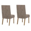 Ver imagem 2 de Conjunto 2 Cadeiras Eloá Nature/suede Cacao - Móveis Henn