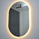 Ver imagem 2 de Espelho Oval Orgânico Led Iluminado 75x50cm Touch Screen - Led Frio 6000k