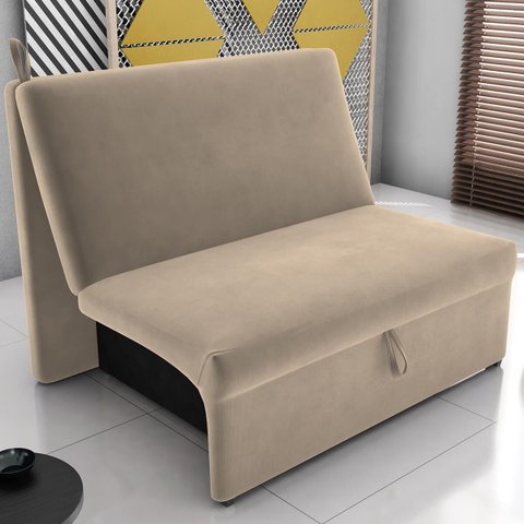 Sofá Cama Melu 2 Lugares sem Braça para Sala