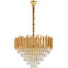 Luminária Pendente Lustre Luxuoso Dourado e Cristais Vana Sindora Inl104 - 3