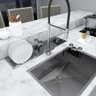 Calha Moderna Aço Inoxidável 77,5cm Organizador para Copos - 3