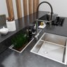 Calha Moderna Aço Inoxidável 77,5cm Organizador para Copos - 2