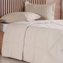 Ver imagem 2 de Edredom Casal Toque de Plumas 260 Fios New 180x220cm Amendoa