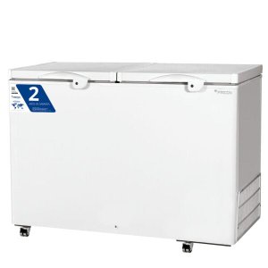 Conservador Horizontal Dupla Ação Porta Cega 411L Fricon Hced411-1C000 Branco 127V