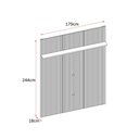 Ver imagem 3 de Painel Piso-teto New Interlagos para Tv de até 65 Polegadas - Cinamomo/off White - Madetec